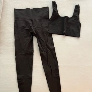 Set Active box bra top and leggings set